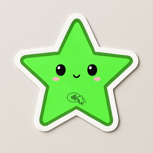 Die cut NFC Sticker Pack – Metal Safe
