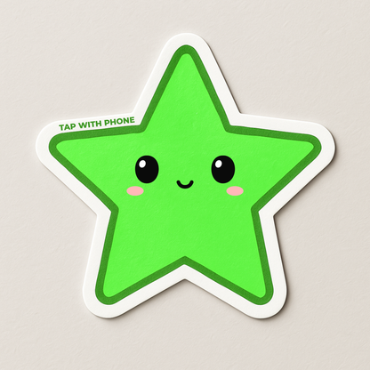 Die cut NFC Sticker Pack – Metal Safe